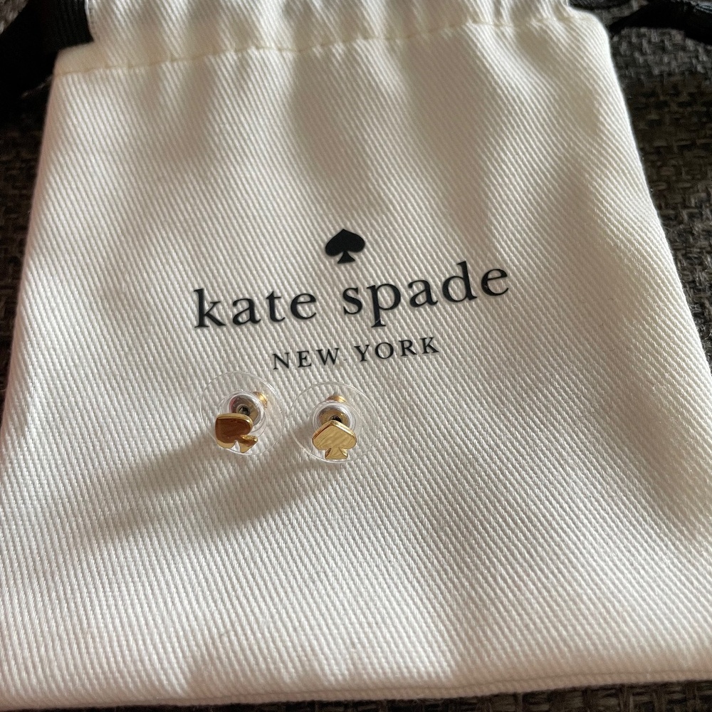 New Kate Spade Gold Tone Earrings